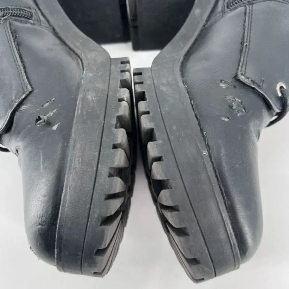Truffle Collection Women's Faux Leather Round Toe Ankle Boots‎ Black Size 7.5